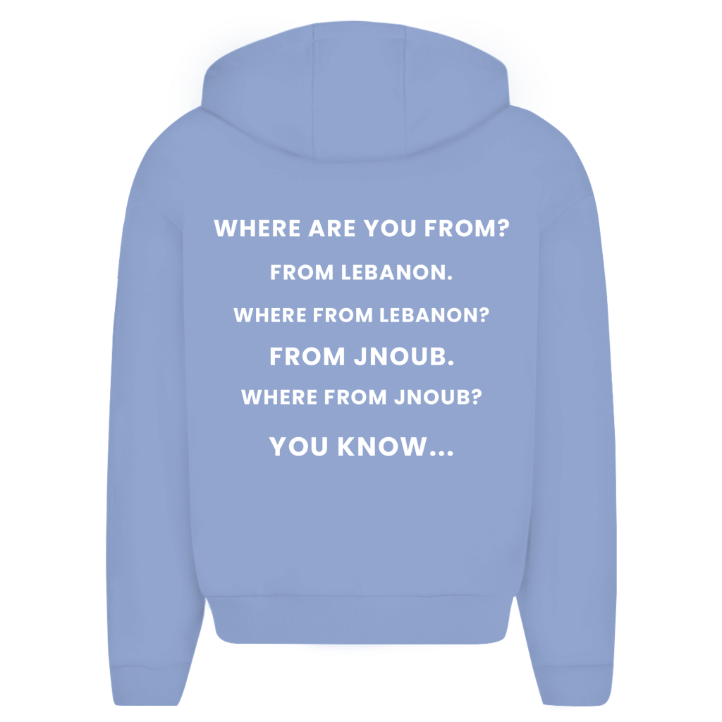 WHERE FROM JNOUB? (BACKPRINT)
