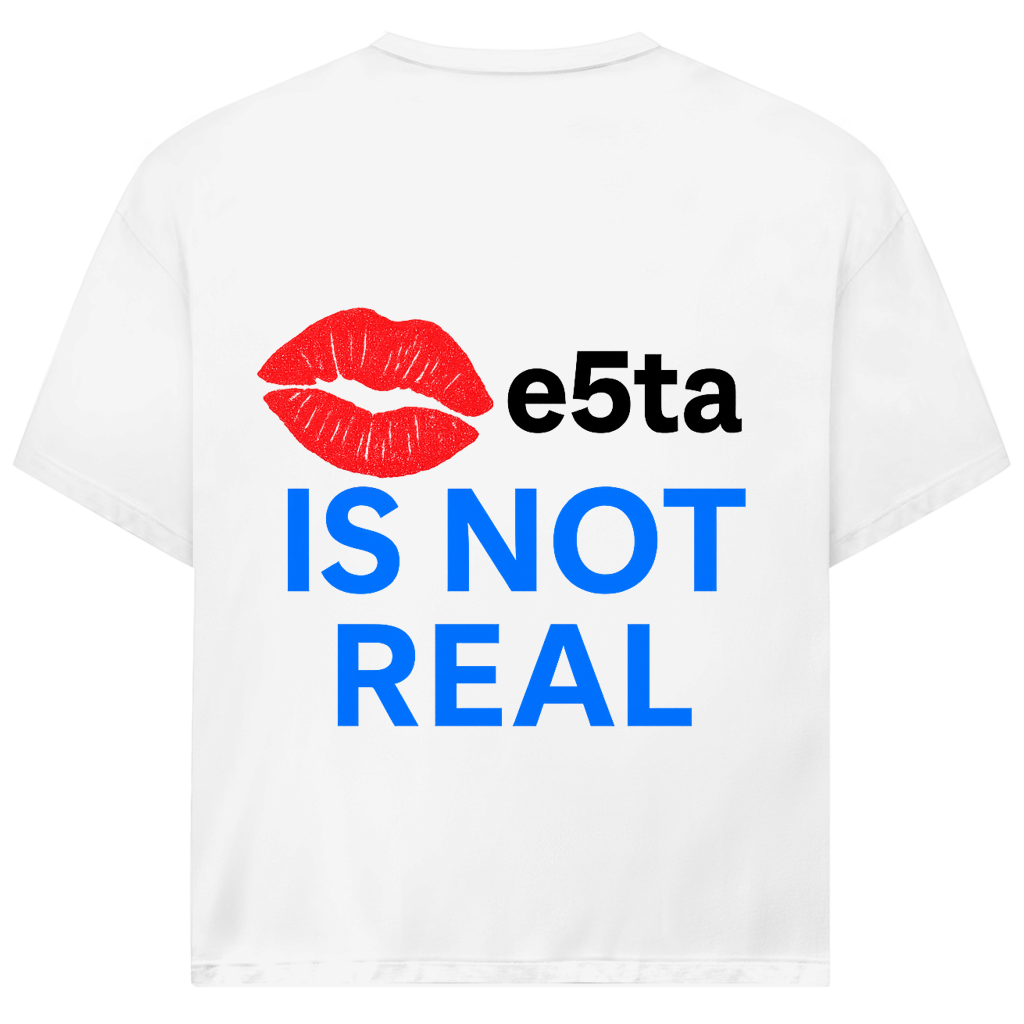 IS NOT REAL (BACKPRINT)