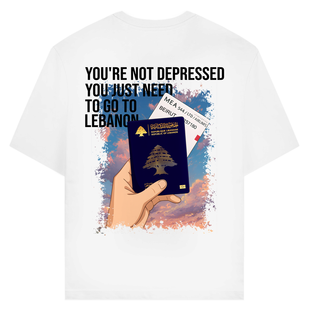 YOR'RE NOT DEPRESSED (BACKPRINT)